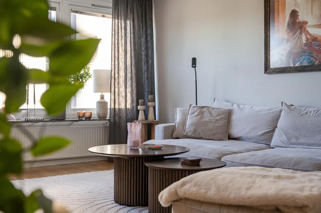 Living Room - Apartment with 3 Rooms in Eneby, Norrköping