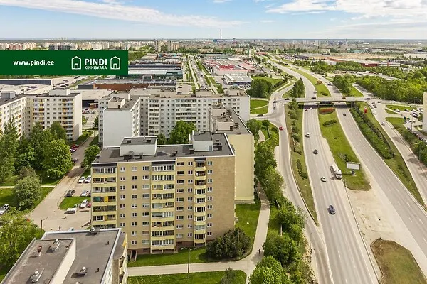Vue aérienne - 3-Bedroom Flat with Central Heating in Lasnamäe, Tallinn