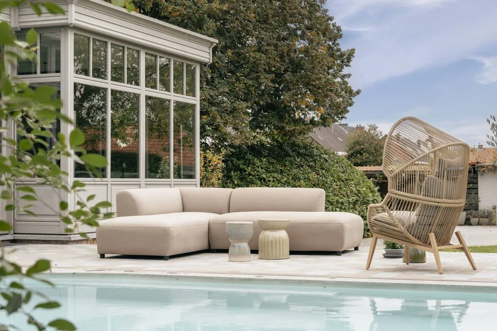 Terrasse - Maison Art Déco avec Piscine à Waregem