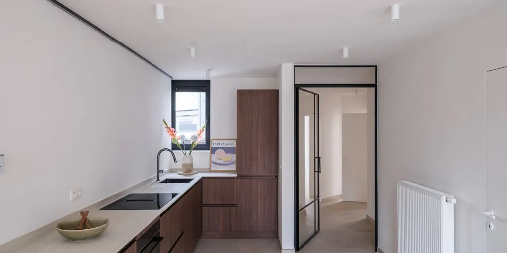 Cuisine - Appartement Rénové avec EPC A à Gand Centre