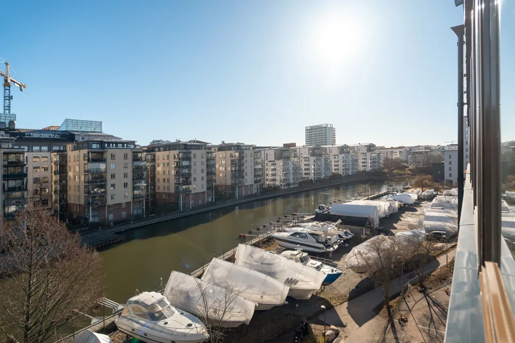 Vue aérienne - Apartment with River View in Sundbyberg