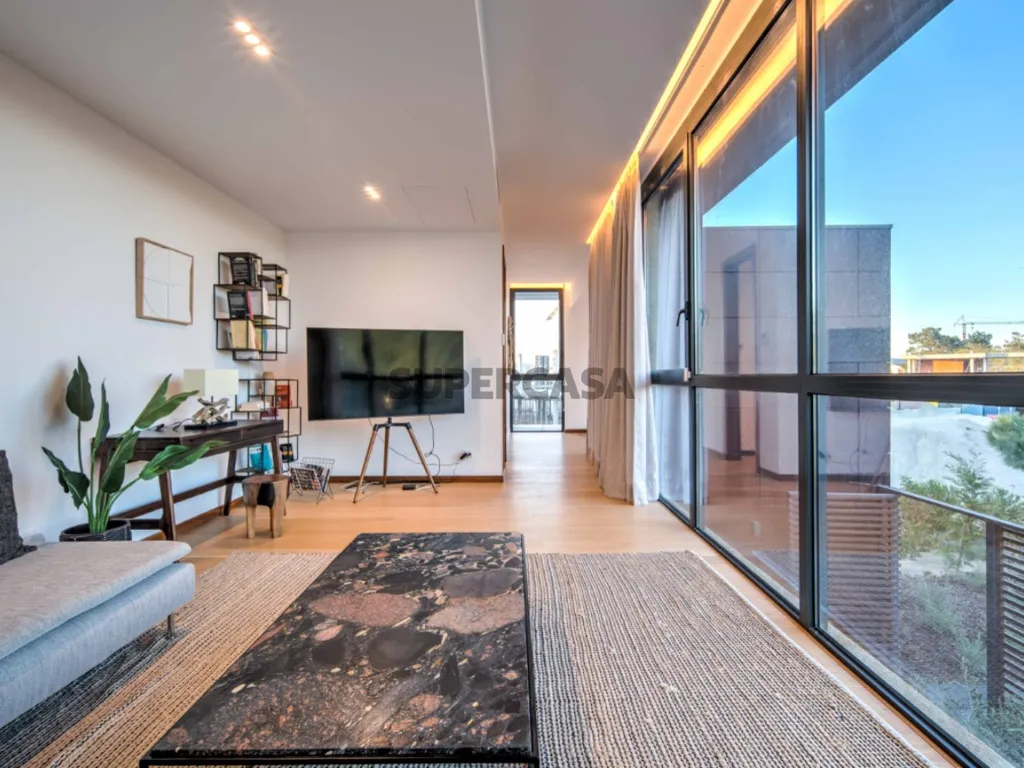 Living Room - Modern Villa with Sea View in Troia Resort