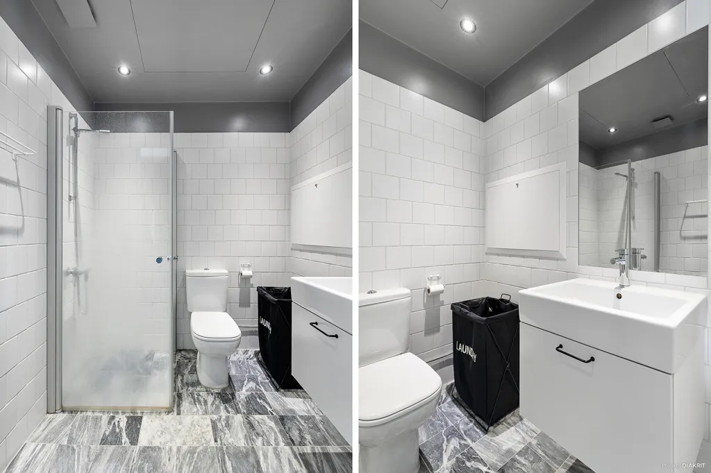 Bagni - Modern Studio Flat with Large Windows in Sollentuna