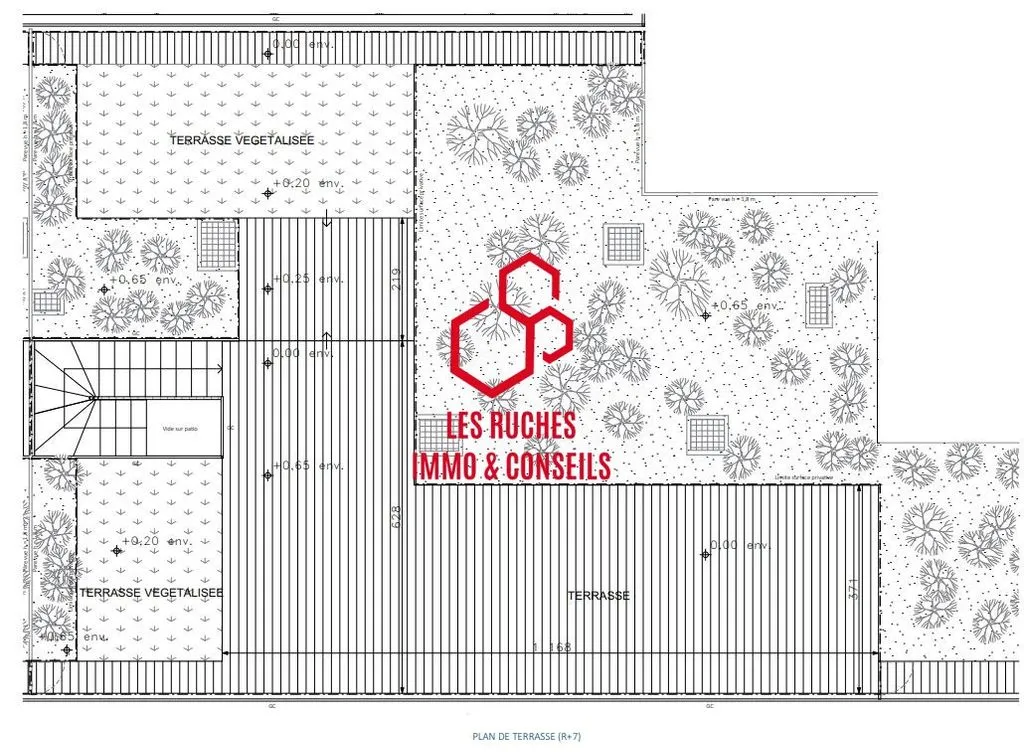 Floor Plan - Luxury Duplex with Large Terrace in Paris