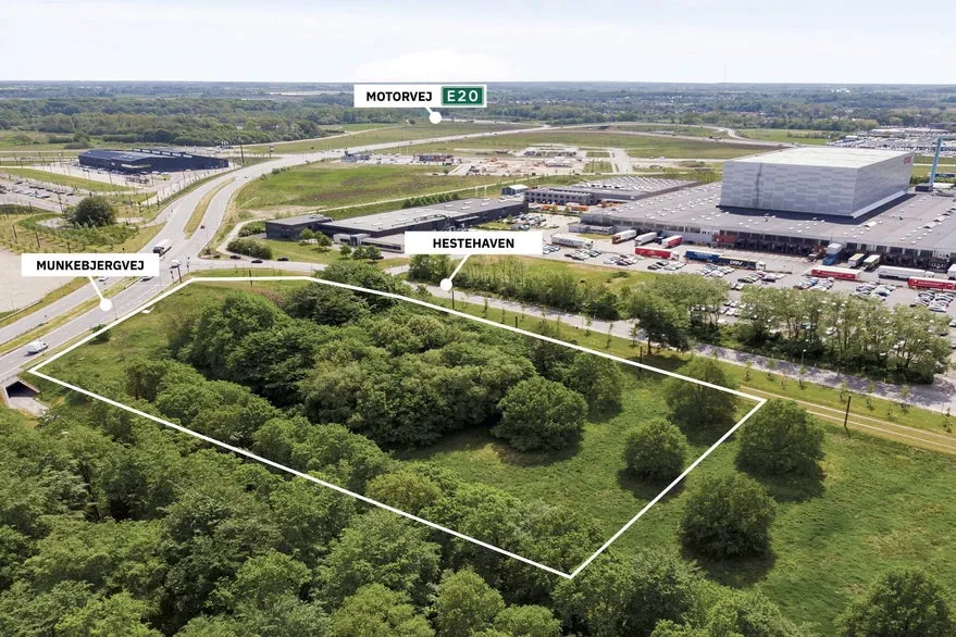 Vista aerea - Business Plot with High Visibility in Odense