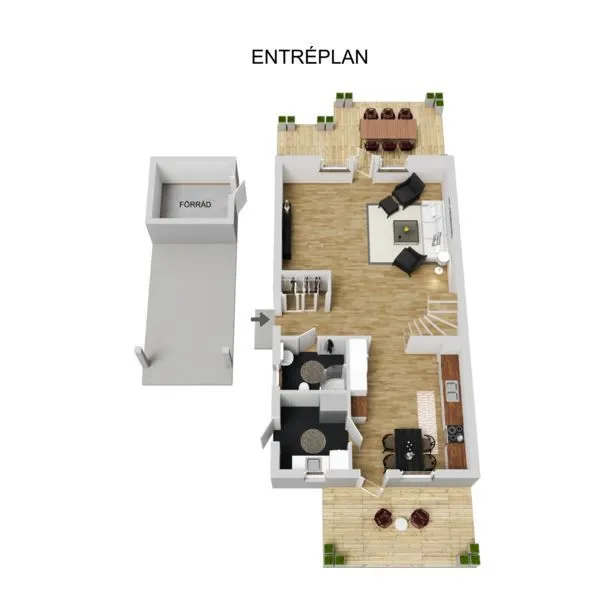 Floor Plan - Two-Storey Villa with Garden in Ullstorp