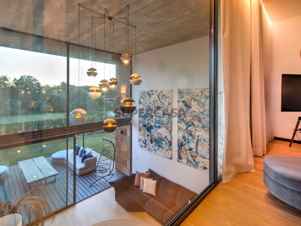 Living Room - Modern Villa with Sea View in Troia Resort