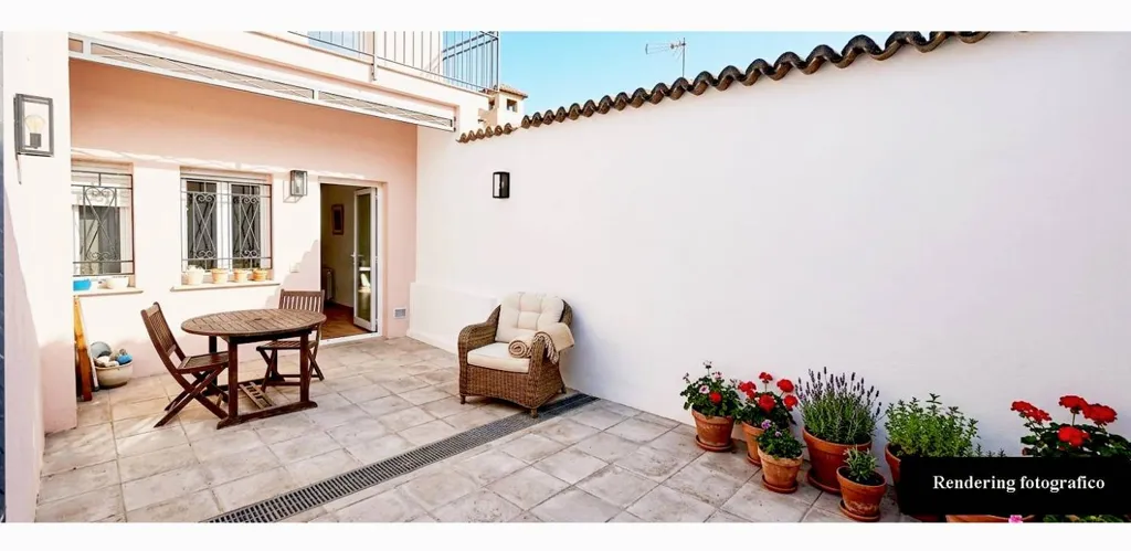 Terrasse - Rustic-Style Flat with Patio in Borgo Ticino