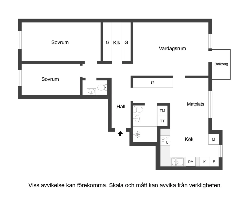 Plan - Renovated 3-Bedroom with Balcony in Southeast