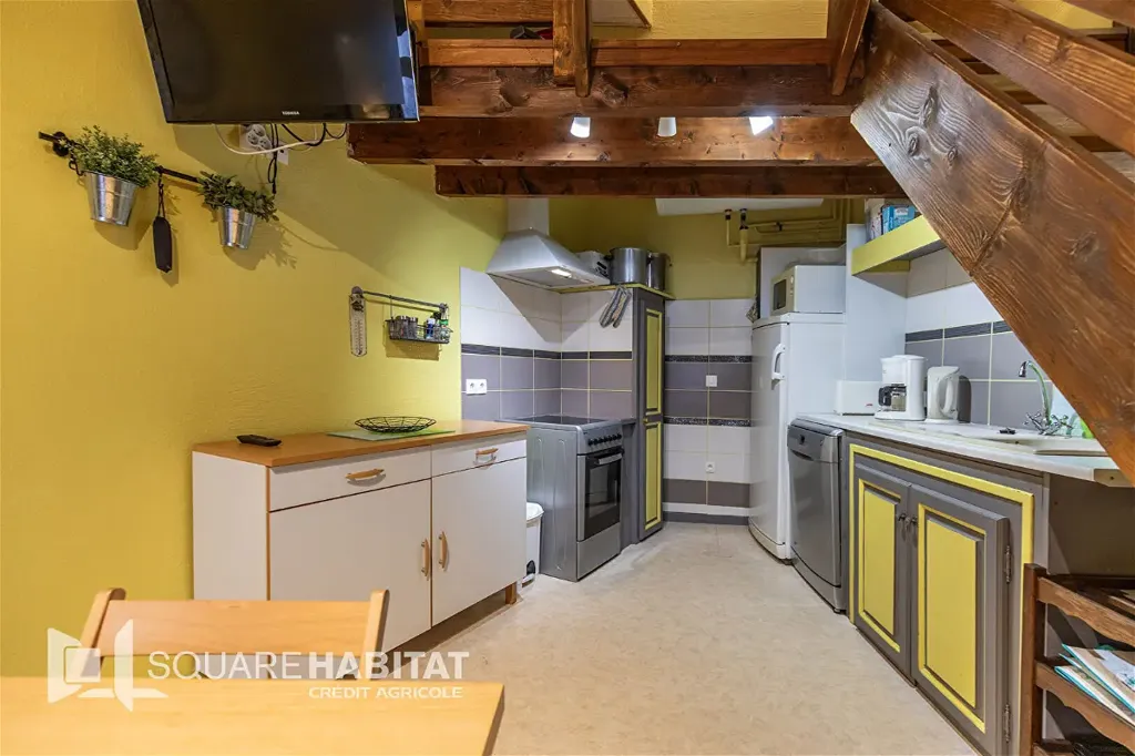 Köök - Duplex Apartment with City Centre Views in Cauterets