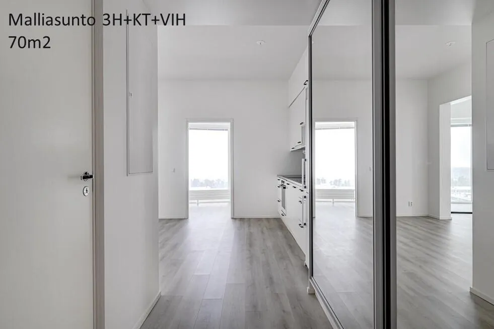 Esik - Modern Flat with Glazed Balcony in Aurinkolahti