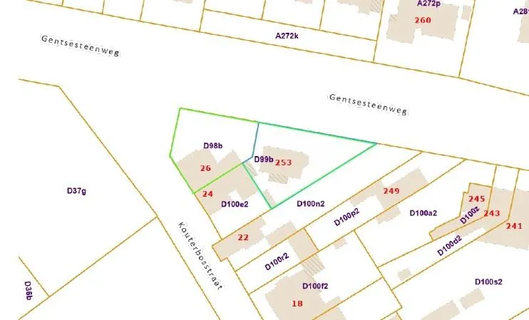 Propriétés Commerciales avec Vue sur la Route à Erpe-Mere