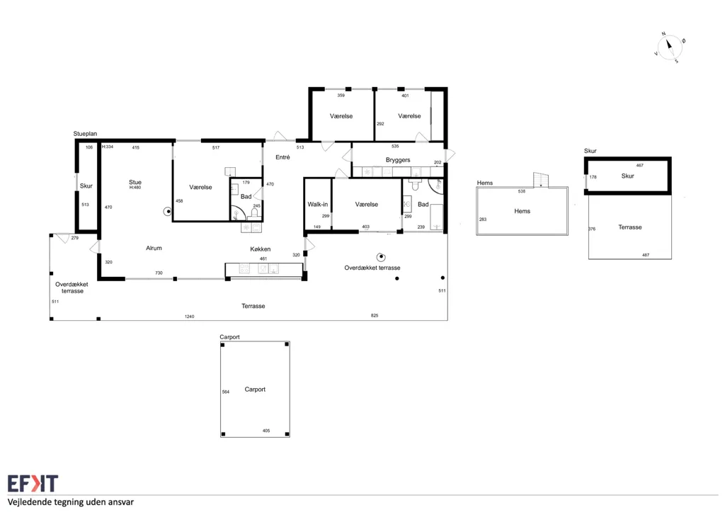 Plan - Swedish Villa with Panoramic Nature View in Hoptrup