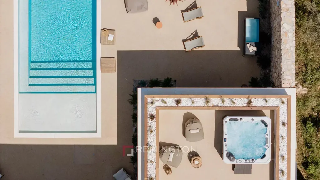 Vista aerea - Luxury Villa with Heated Pool and Sea View on Šolta