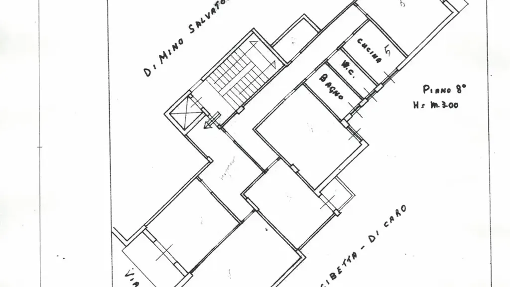 Plaan - Panoramic Apartment in Central Agrigento