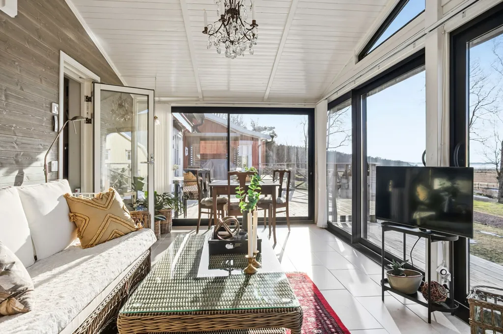 Terraza - Villa with Sea View in Hanhals