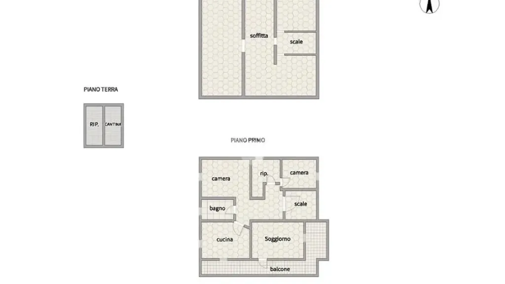 Planimetria - Two-Level Villa with Garden in Sambuceto