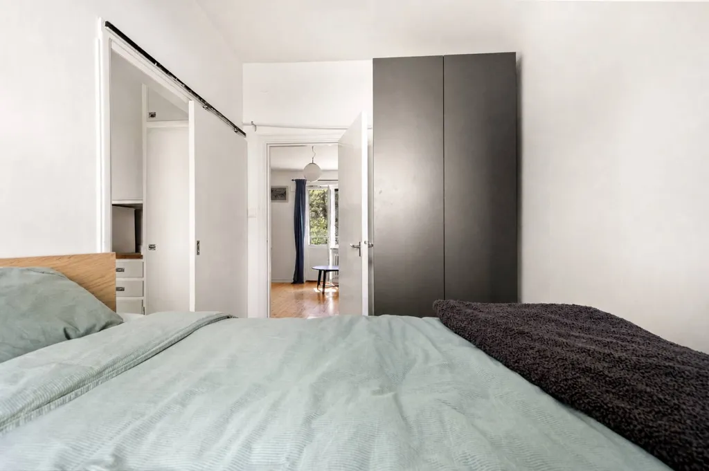 Camere da letto - Charming Two-Bedroom Flat with Balcony in Stockholm