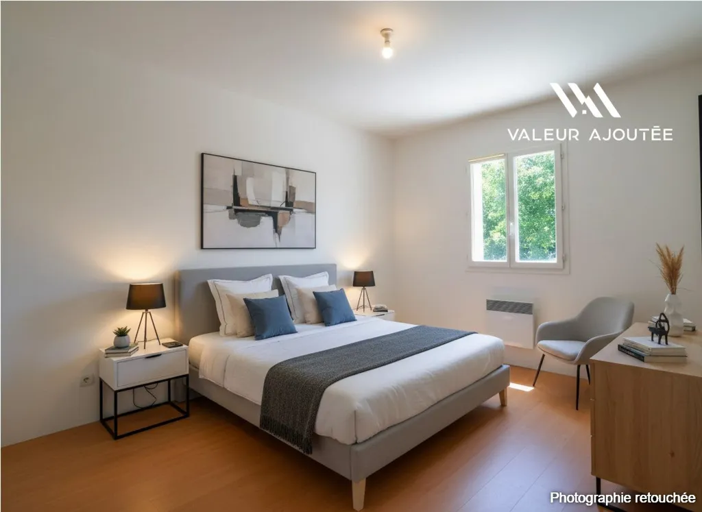 Camere da letto - Bright House with Garden in Laruscade