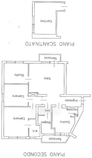 Plan - Spacious Apartment with Terraces in Pordenone