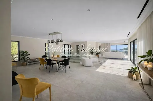 Söögituba - Luxury Villa with Sea View in Grimaud