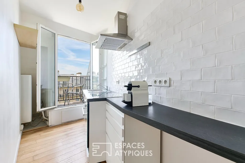 Köök - Bright 2-Bed Flat with Balconets in Charonne