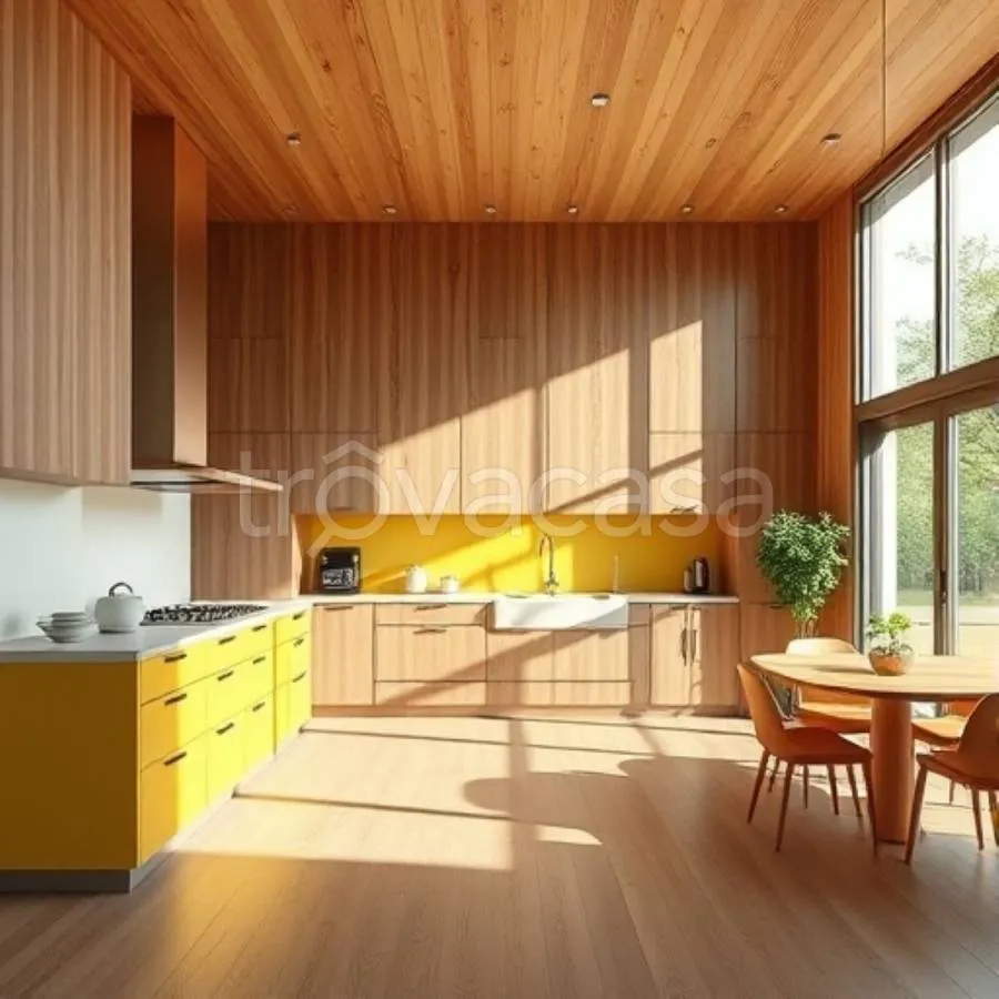 Kitchen - Rustic Semi-Detached Villa with Garden in Cantiano