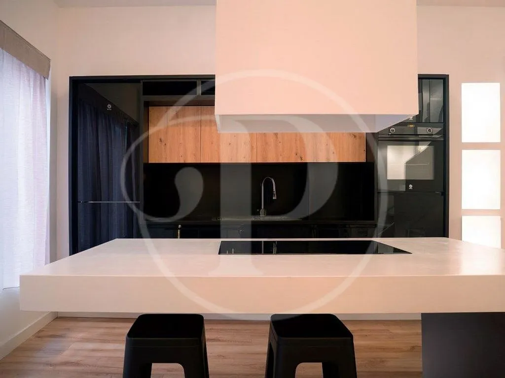 Cuisine - Studio with Air Conditioning in El Grau, Valencia