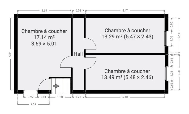 Plan - Maison à Rénover à Gilly avec Garage
