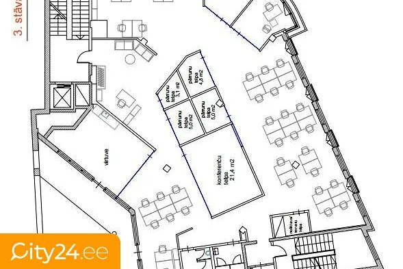 Floor Plan - Commercial Space with Green Energy in Riga Centre