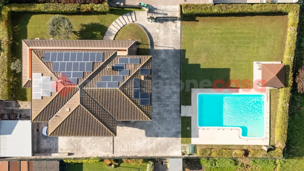Vista aerea - Single Villa with Pool in Isola della Scala