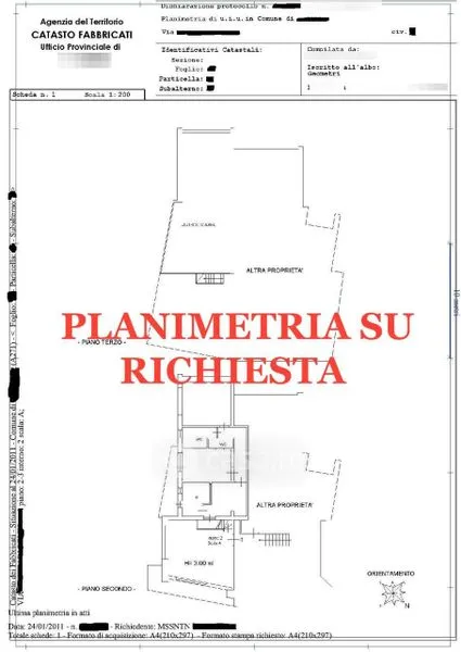 Plaan - Apartment with Balcony in Cenate Sotto