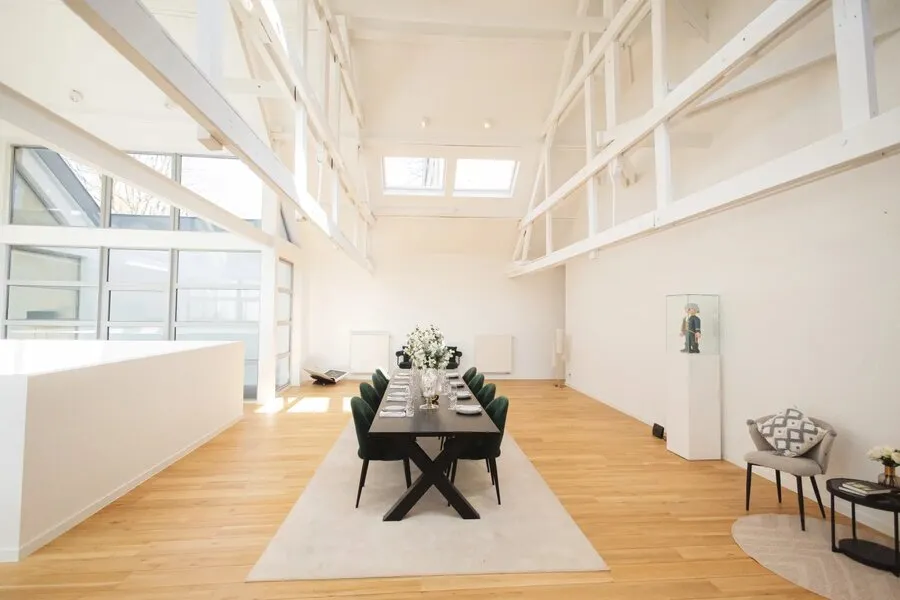 Dining Room - Rear House with Garden in Châtelain, Ixelles