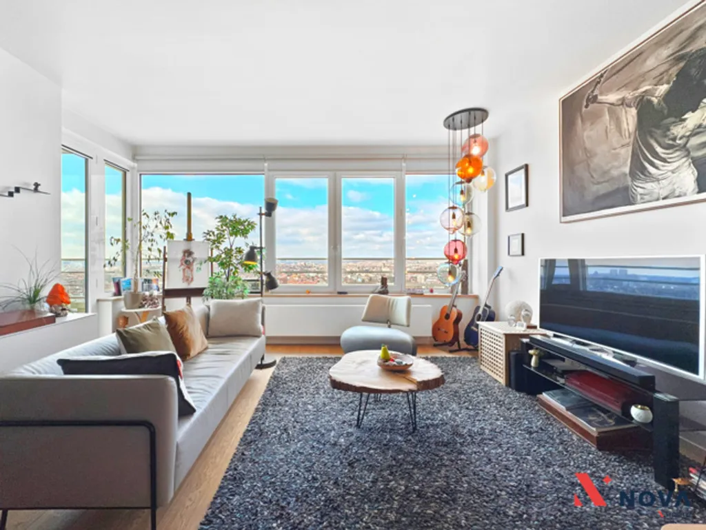 Séjour - Appartement 2 Chambres avec Vue Panoramique à Bruxelles