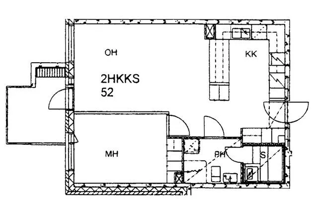 Plan - Flat with Balcony and Sauna in Maikkula, Oulu