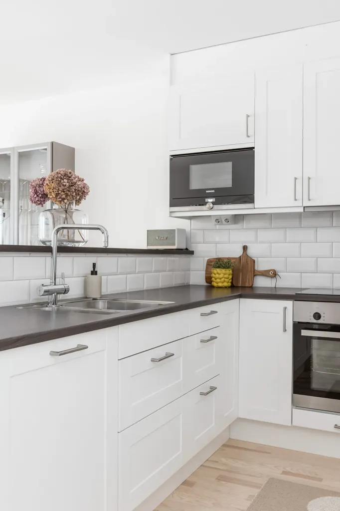 Cuisine - Two-Bedroom Flat with Garden View in Tannefors