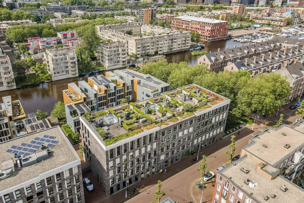 Vue aérienne - Maisonette with Garden in Amsterdam