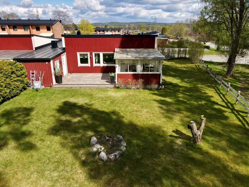 Vue aérienne - Apartment with Balcony in Borlänge