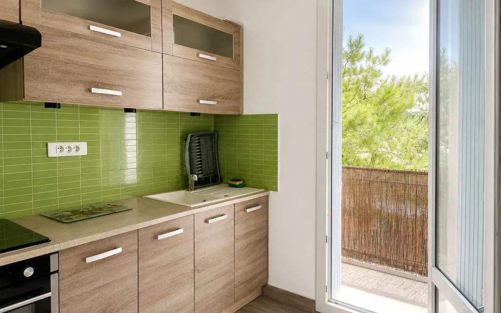 Köök - T2 Apartment with Balcony in Nîmes