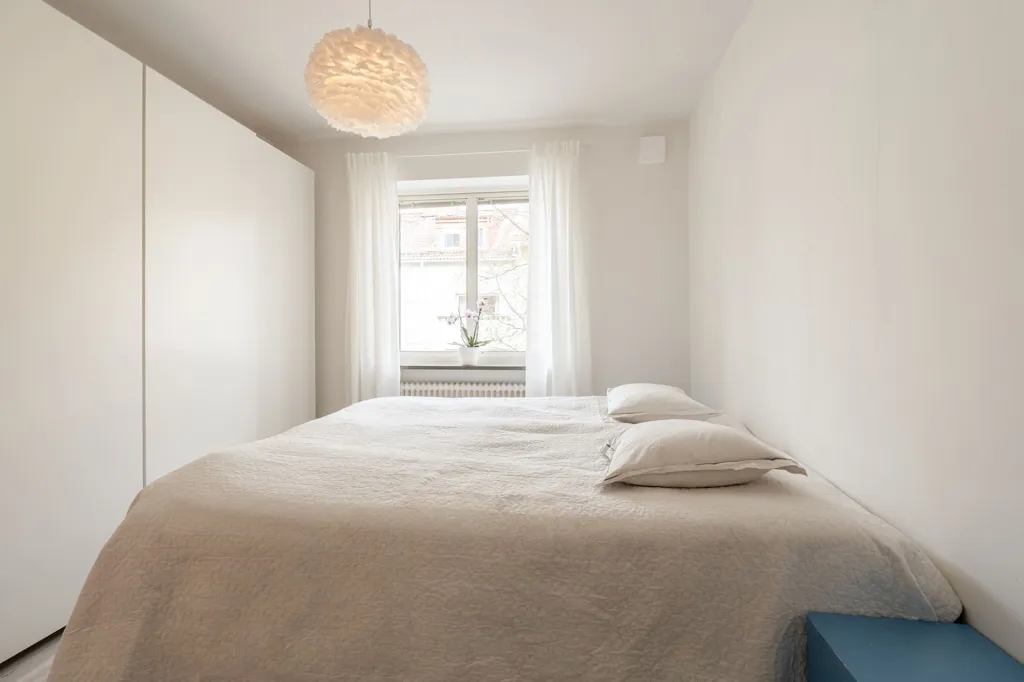 Camere da letto - Bright Three-Room Apartment with Balcony in Frösön