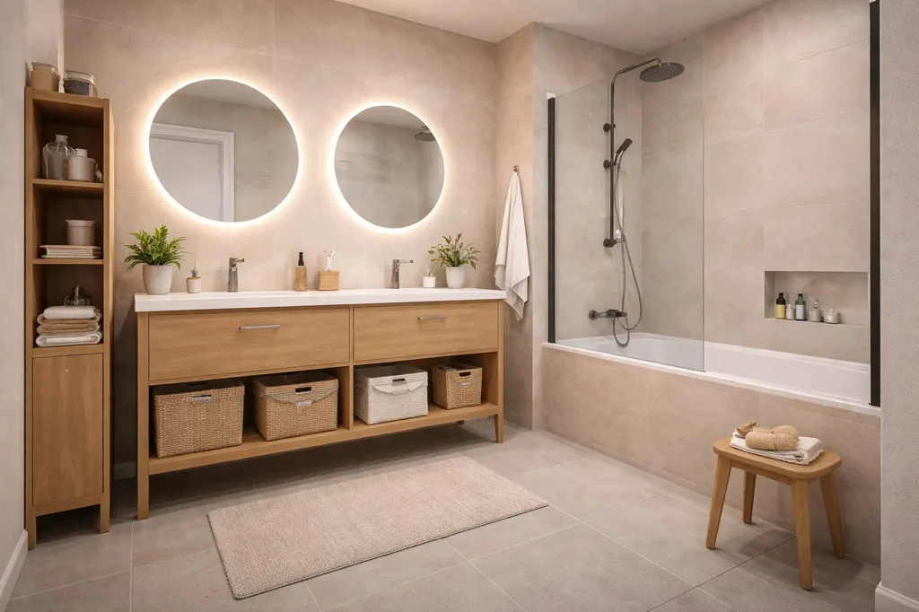 Salles de bain - Appartement 3 Pièces avec Terrasse à Paris
