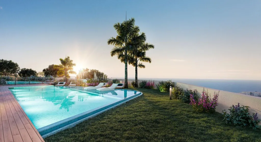 Piscine - Semi-Detached House with Pool in Mijas