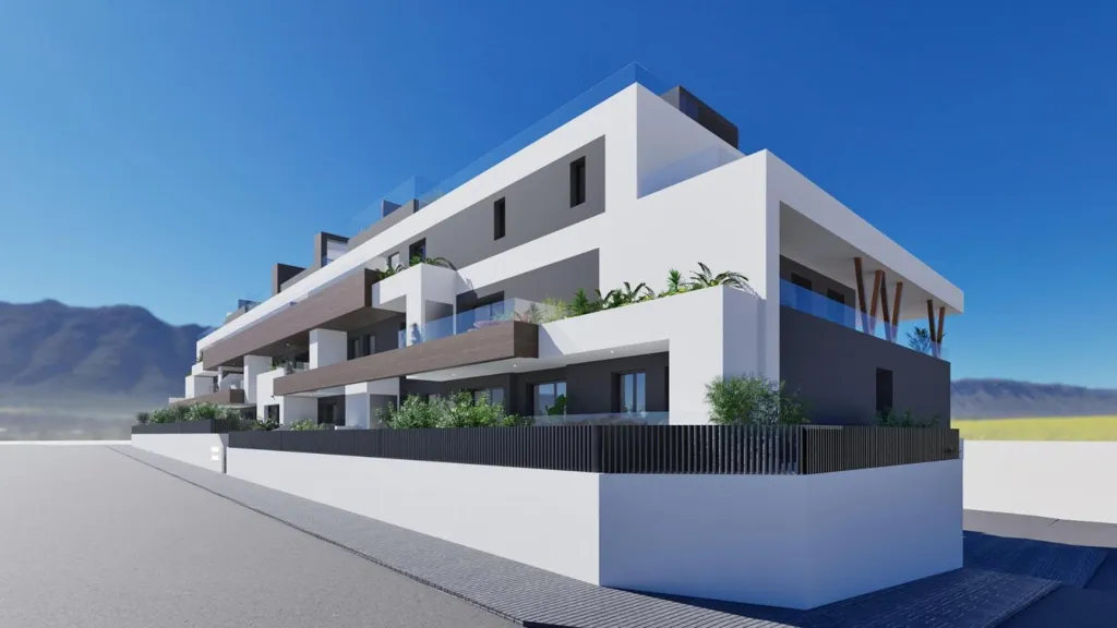 New Build Apartment with Rooftop Pool in Benijófar