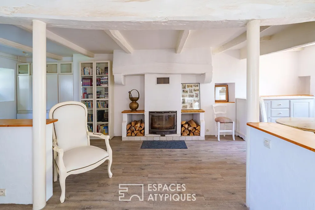 Séjour - Maison de Tisserands avec Dépendance à Commana