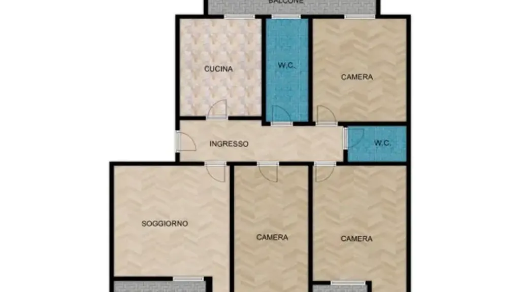 Plaan - Apartment with Terrace in Isolotto, Florence