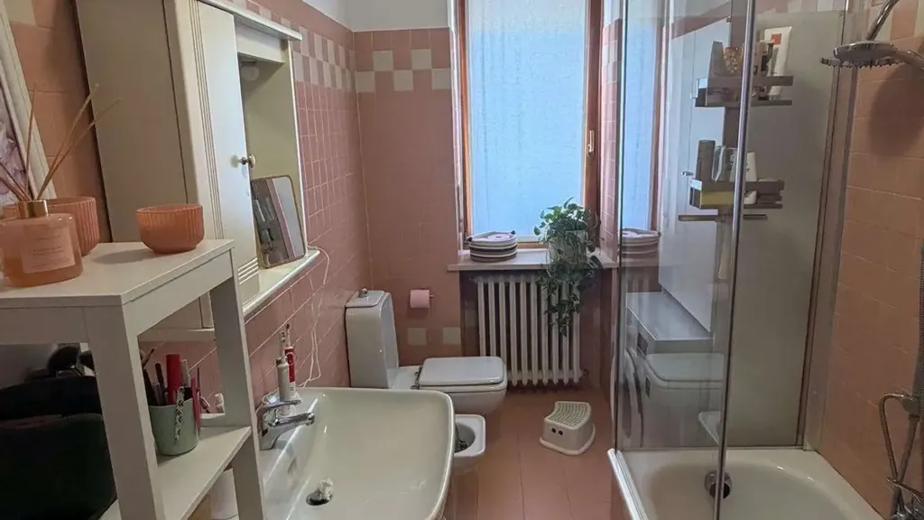 Salles de bain - Armed Apartment with Mountain View in Cavour