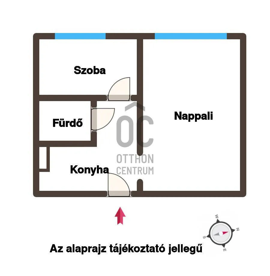 Floor Plan - Panoramic Apartment with South-West View in Budapest XV