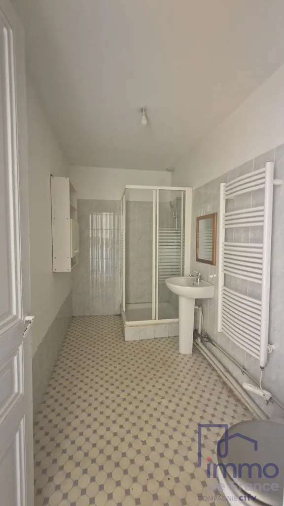 Bathrooms - Traversant Apartment with Balcony in Saint-Étienne