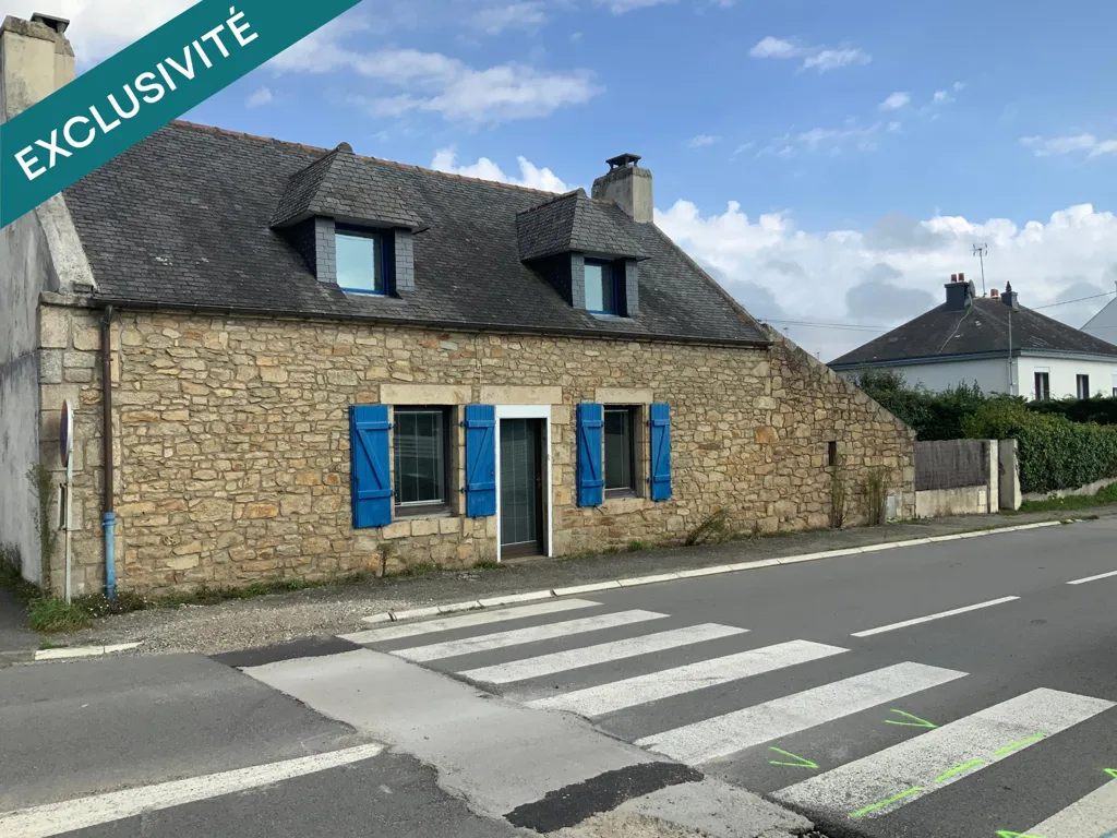 Exterior - Charming 1950s Stone House in Riantec