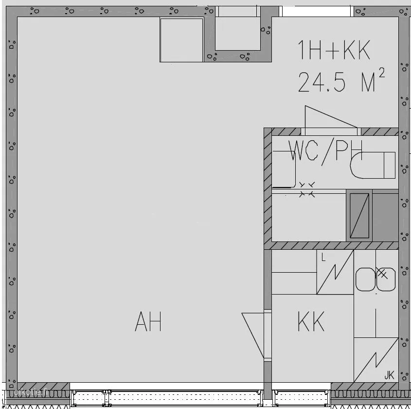 Planimetria - City Centre Flat with Sauna in Turku